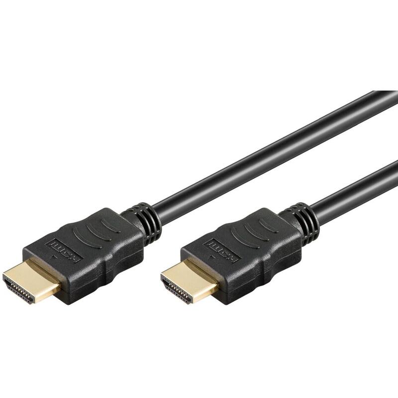 Goobay Cable 80105 High Speed HDMI With Ethernet, Gold-plated, 5M