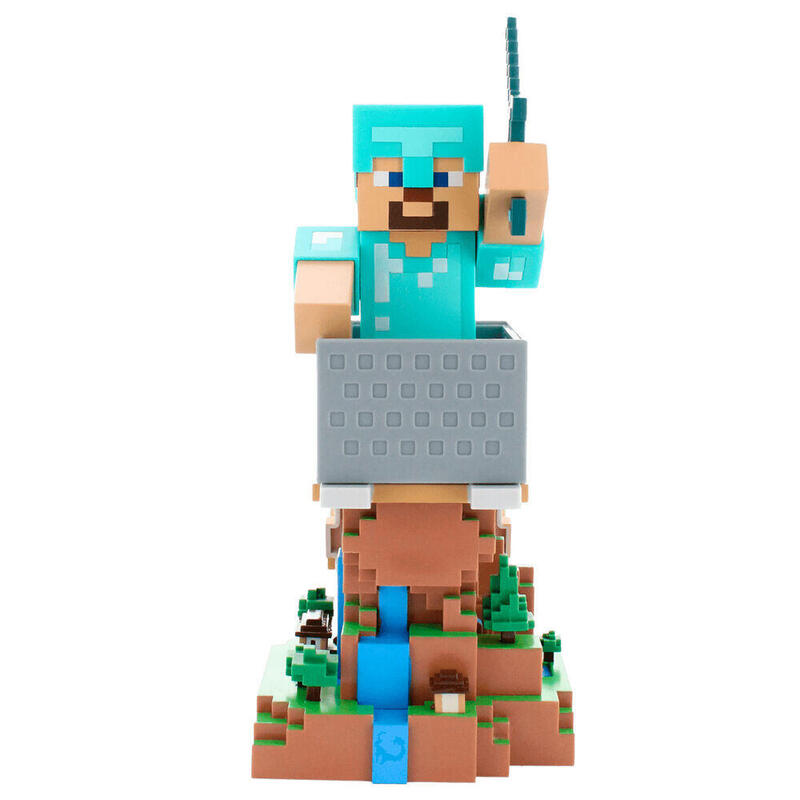 Cable Guy Stand Sujecion Diamond Steve Minecraft 20CM