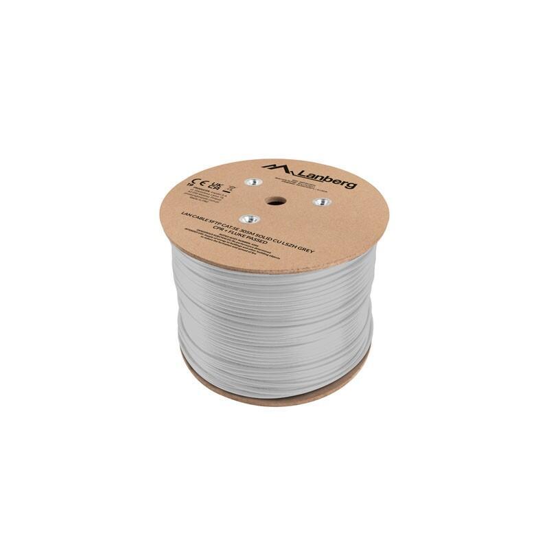 Lanberg Cable LAN SFTP CAT.5E 305M Rígido Cu Lszh Grey Cpr + Fluke Passed