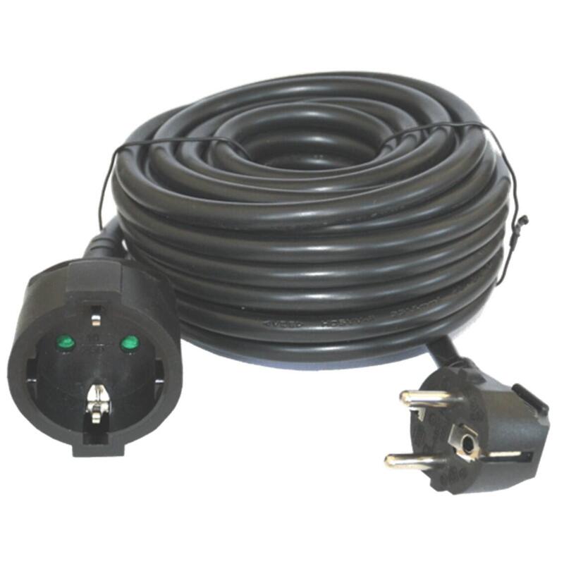 Cable Prolongador Power Silver Electrics 3M - 3X 1.5MM - 250V - 16A - 3.500W Black
