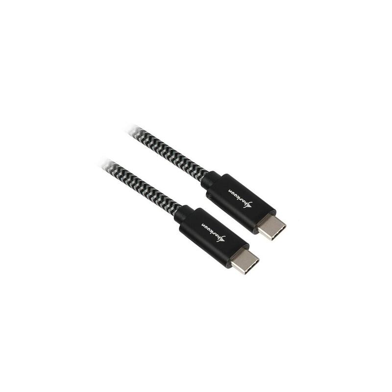 Sharkoon Cable USB 3.2 Gen 2, Connector USB-C Connector USB-C Black/Grey 0,5 Metres With Case 4044951027057