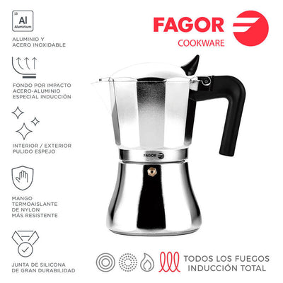 Fagor Coffee Machine Cupy 6 Cups Aluminium 3004 — image 1