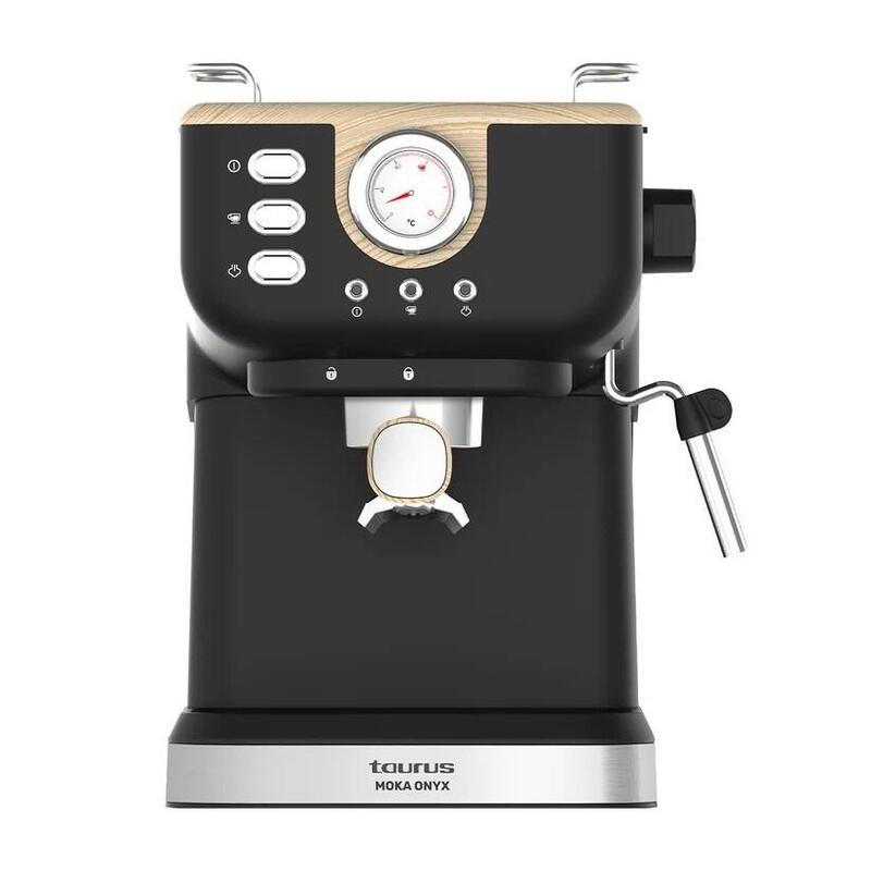 Taurus Coffee Machine Émbolo Onyx Moka, 1050W, 20 Bar, Wood