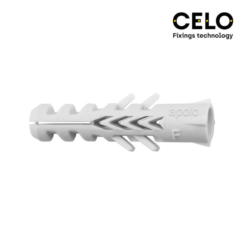 Celo Box 50 Unid. Taco Nylon Double Antigiro Din/Ref Nf Ø10MM
