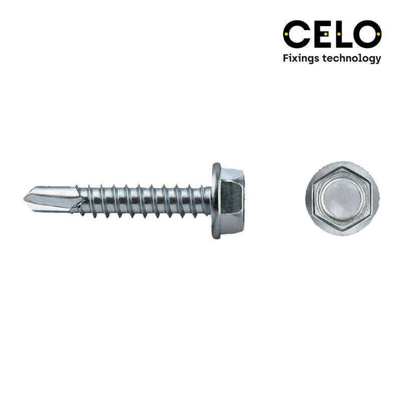 Celo Box 500 Unid. Punta Drill Bit Hexagonal Din/Ref 7504K Ø3,5X19MM Zincado