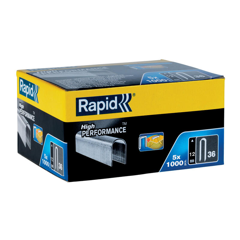Rapid Box 5000 Staples Cable 36 12MM. 5X1000 Unid. DP 11885110