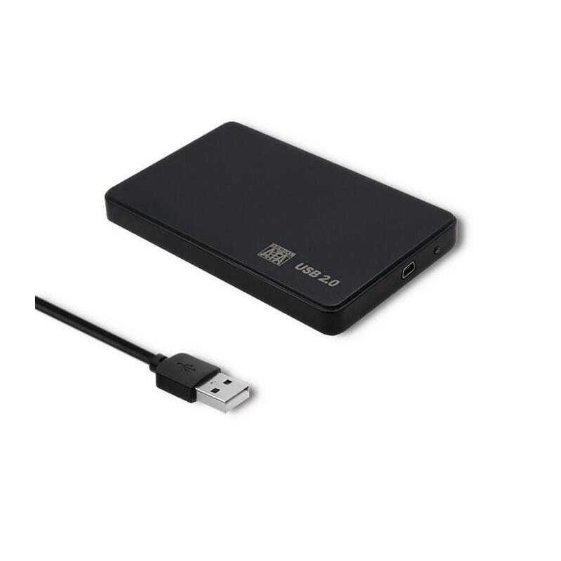 Qoltec External Enclosure Hard Drive HDD SSD 2,5 SATA3 USB 2.0, Colour Black