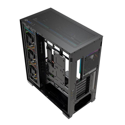Modecom PC Case Volcano Stellar Plus ARGB Midi 8F Black AT-STELLAR-PLUS-8F-ARGB- — image 1