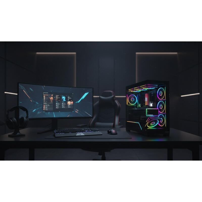 Modecom PC Case Volcano Stellar Plus Midi Black