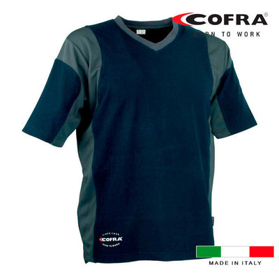 Cofra T-shirt Java Blue Marino/Grey Oscuro Size L — image 1