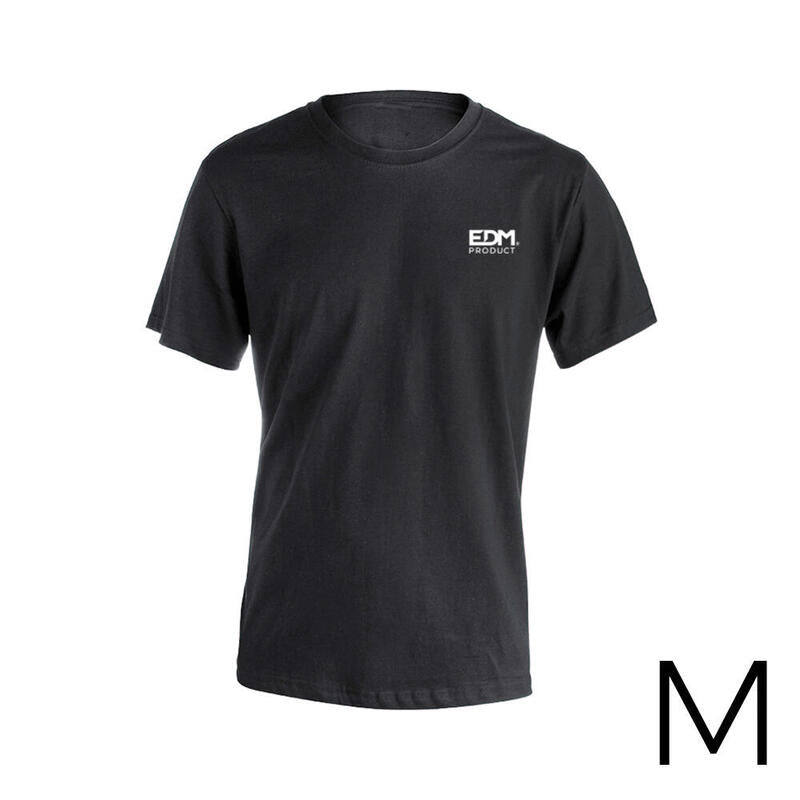 T-shirt Black Talla-m Manga Short Bordada