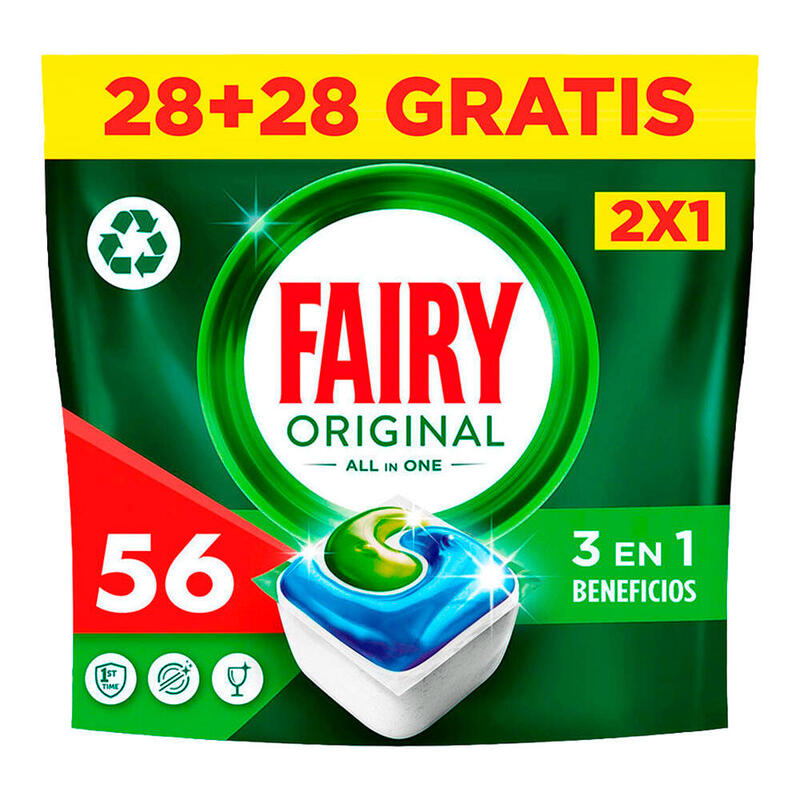 Cápsulas Dishwasher Todo 1 Genuine 28 Units + 28 Units Gratis