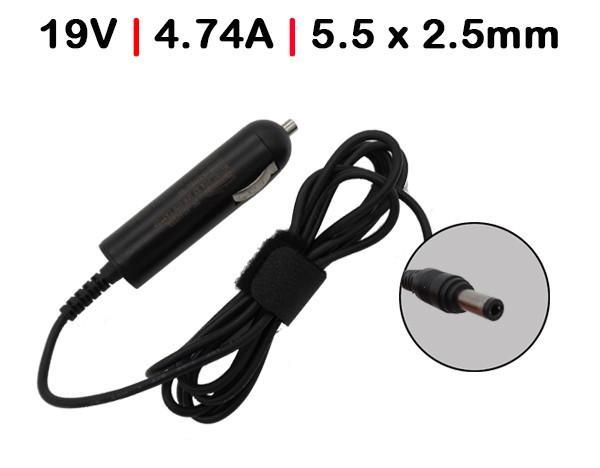 Car Charger Laptop Toshiba Satellite M60 M65 Series 19V 4.74A 5.5X2.5 90W