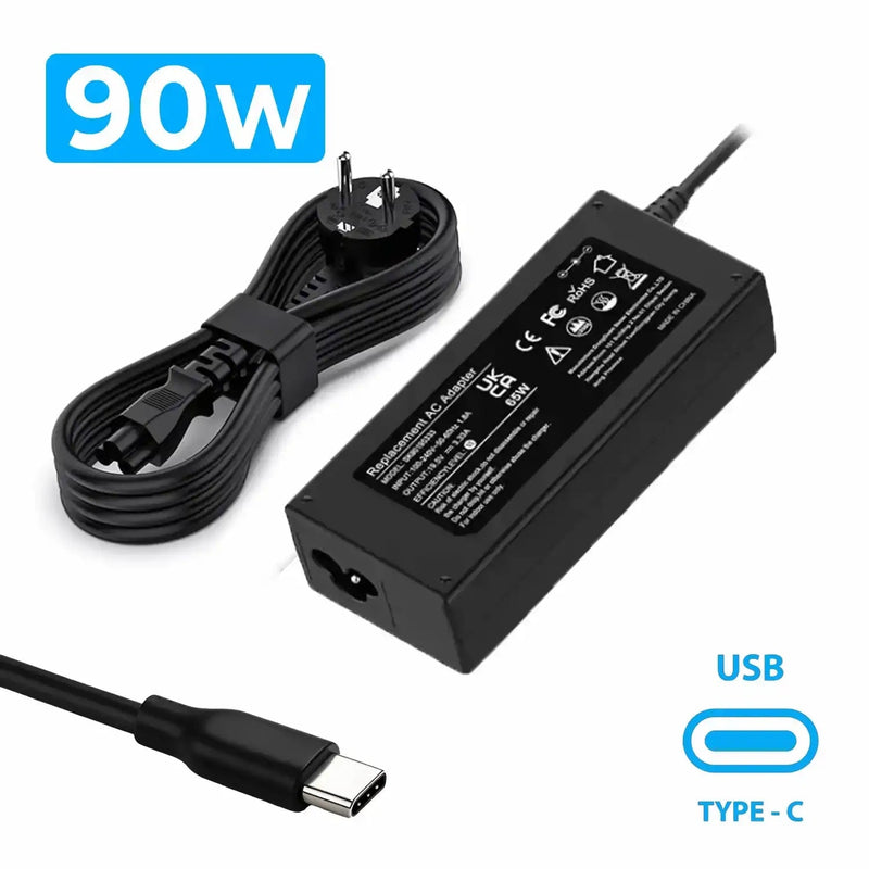 Charger Compatible USB Type-c 5V 3A 9V 3A 90W
