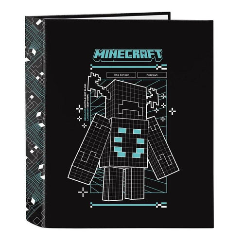 Folder Cartón Folio 4ANILLAS Lomo Wide Minecraft 27X33X6CM — image 1