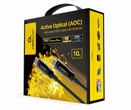Gembird HDMI Cable CCBP-HDMI-AOC-10M-02 With Optical Activa Aoc With Ethernet 10M — image 1