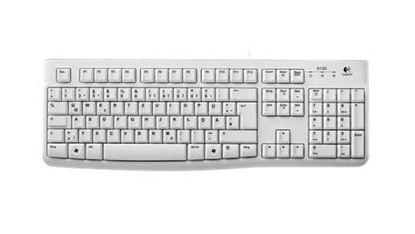 Logitech Keyboard German Keyboard K120 For Business USB Qwertz White — image 1