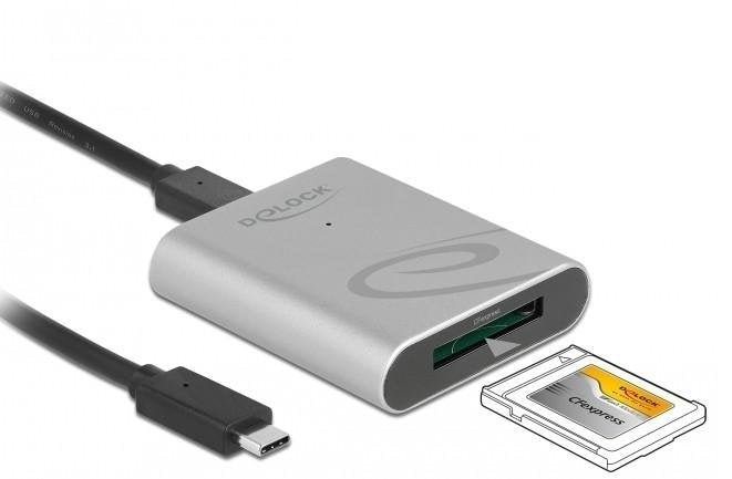 Delock USB Type-c™ Card Reader Im Aluminium Housing Cfexpress Speicherkarten