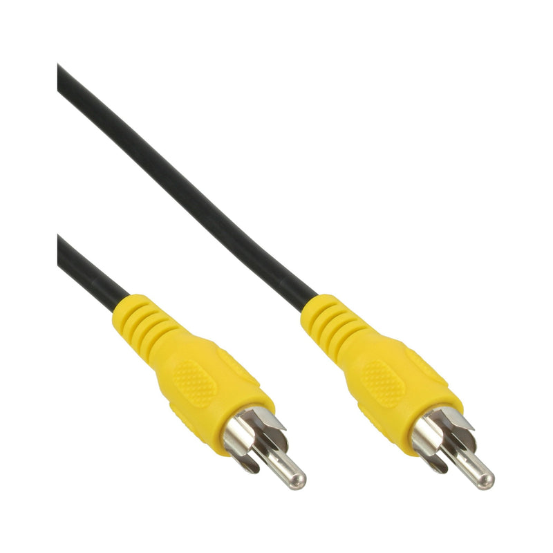 Inline Cable Video 1X Rca Male a Male Connectors Amarillos 3M