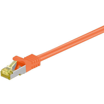 Goobay RJ-45 CAT.7 0.25M Network Cable 0,25M S/FTP (s-STP) Orange — image 1