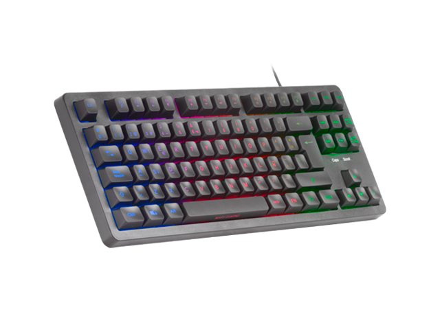 Mars Gaming MK023 Keyboard Gaming - Tecnologia H-mech Network - Iluminacion Frgb LED - Anti-ghosting - Compati