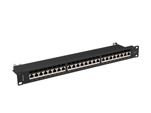 Lanberg PPS7-1024-B Patch Panel 24 Ports 1U CAT.7 FTP Black