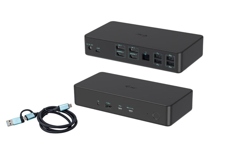 I-tec USB 3.0 USB-C Thunderbolt 3 Profesional Dual 4K Pantalla Base Station Generation 2 + Power Delivery 1
