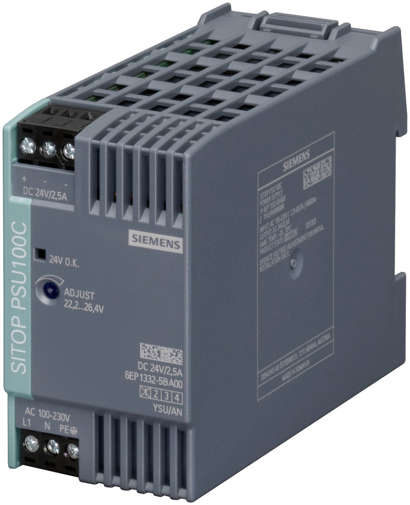 Siemens 6EP13325BA00 Sitop PSU100C 24V 2,5A Gerege. Power Eing. 120-230VAC