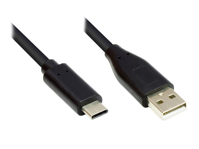 Alcasa GC-M0116 Adapter Cable Vídeo 0,5M USB Type-c USB Type a Black