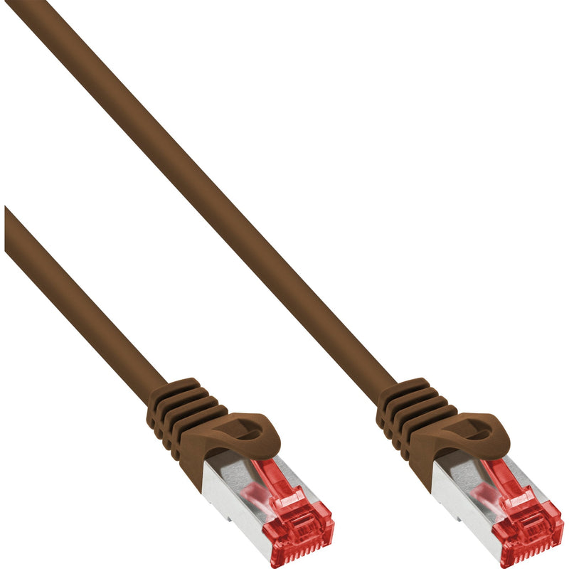 Inline Network Cable S/FTP Pimf CAT.6 250MHZ Pvc Brown Cobre 20M