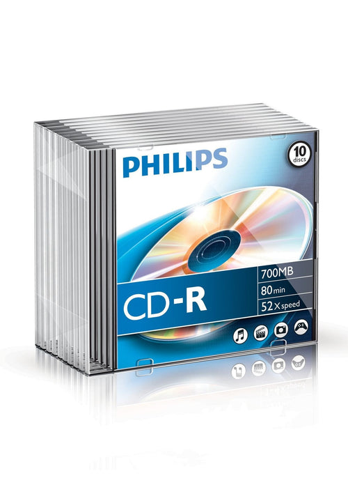 Philips Cd-r 700MB 10PCS Slim Box — image 1