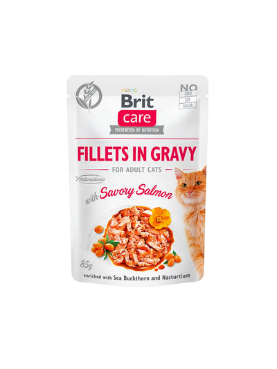 Brit Care Fillets In Gravy Filety Z Lososiem W Sosie - Mokra Karma Dla Kota - 85G — image 1