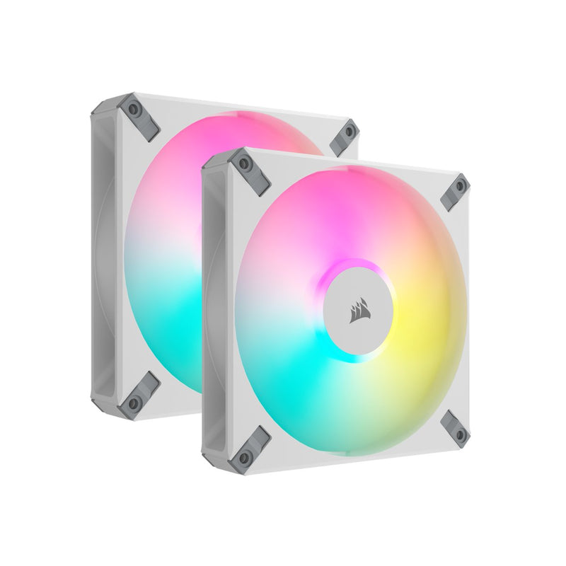 Corsair Fan Box Adicional 14X14 AF140 Elite RGB White Pack 2 Units