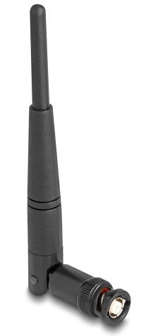 Delock Wi-Fi 2,4GHZ Antenna BNC Connector Male 2 dBi 14,5CM Omnidirektional With Kippgelenk Black
