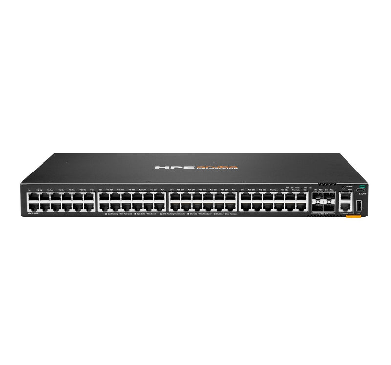 HPE Aruba Networking Cx 6200F 48G 4SFP + Switch Conmutador L3 Gestionado 48 X 10/100/1000 + 4 X 100/1000/10G S