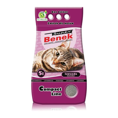 Super Benek Certech Compact Lavanda - Arena Aglomerante Gatos 5 L — image 1
