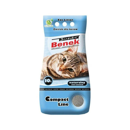 Super Benek Certech Compact Natural - Arena Aglomerante Gatos 10 L — image 1