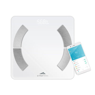 Eta ETA277990000 Scale Análisis Body Vital Fitness, Capacity 180KG, Precisión 100G, White — image 1