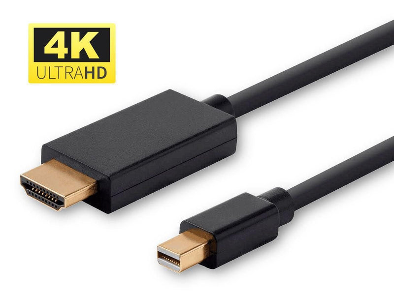 Microconnect MDPHDMI3B-4K Adapter Cable Vídeo 3M Mini DisplayPort HDMI Type a Standard Black