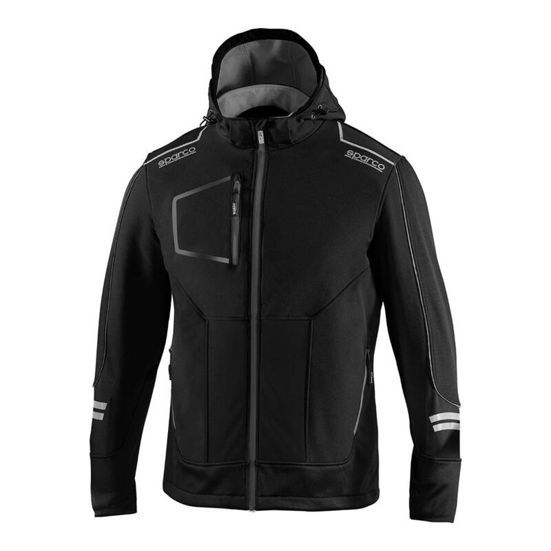 Chaqueta Soft-shell Tech Técnica, Black/Grey York, T2 - M