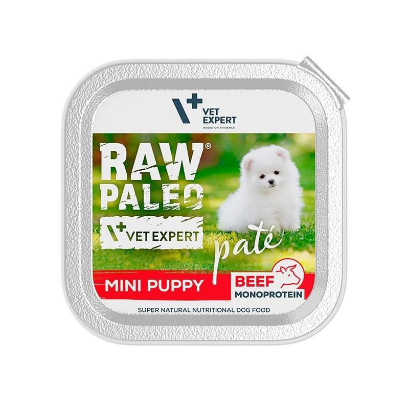 Comida Húmeda Cachorros Raw Paleo Paté Mini Puppy Beef 150G