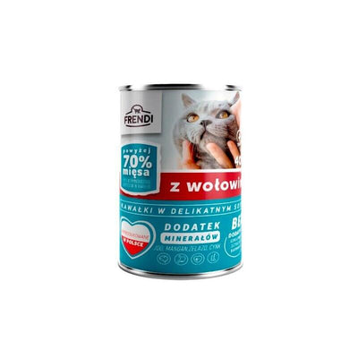 Frendi Comida Húmeda Gatos With Beef Chunks In Delicate Sauce 400G — image 1