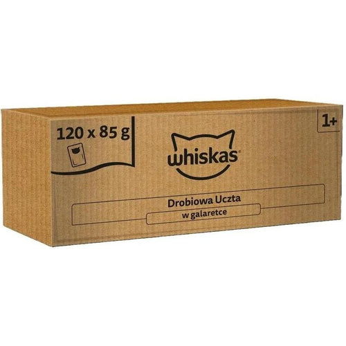 Whiskas Comida Húmeda Gatos Poultry Fest Gelatina, 120 X 85G — image 1