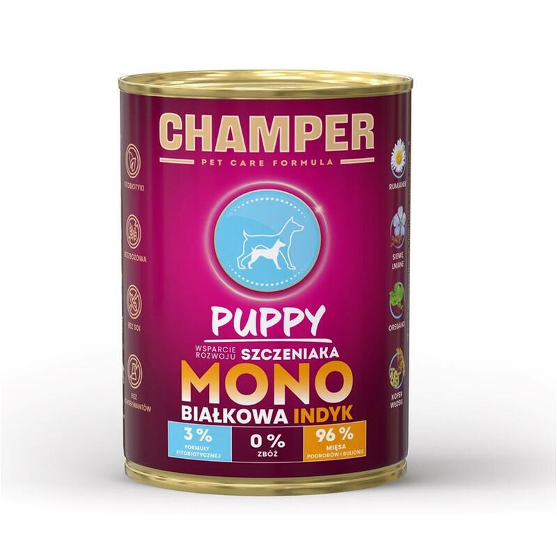 Champer Comida Húmeda Perros Puppy Turkey 400G