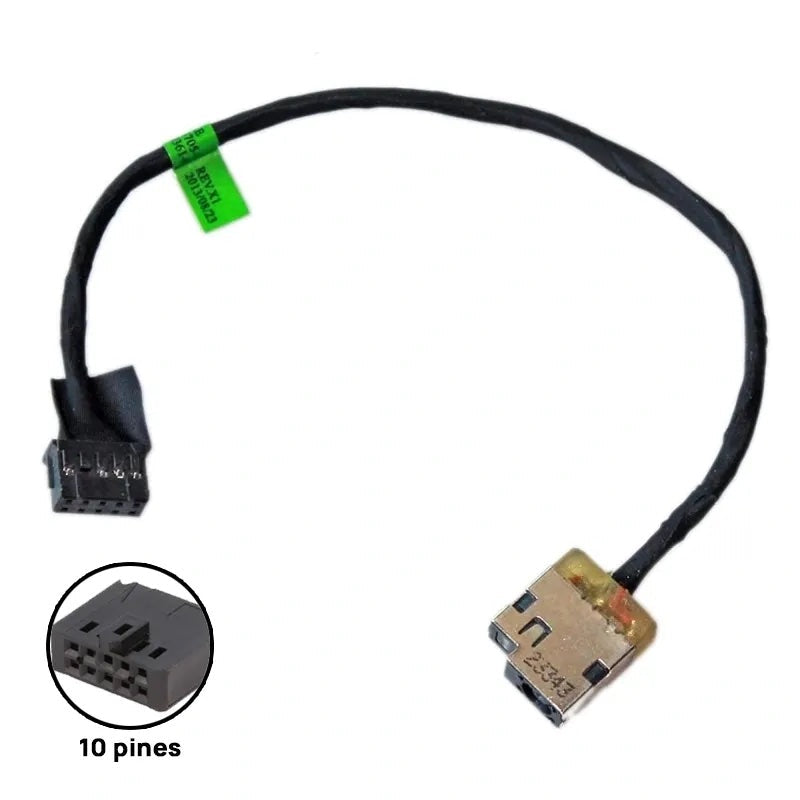 Connector DC Jack Laptop HP Envy 15-J 15T-J 713705-SD4 10PIN 19.5CM 10 Orificios