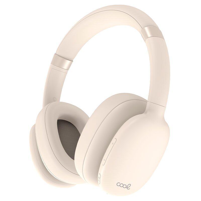 Cool Headphones Stereo Bluetooth Cascos Roller Beige