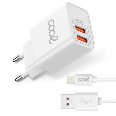 Cool Charger Network Iphone 2 X USB + Cable Lightning 1,2M (2.4 Amp) — image 1