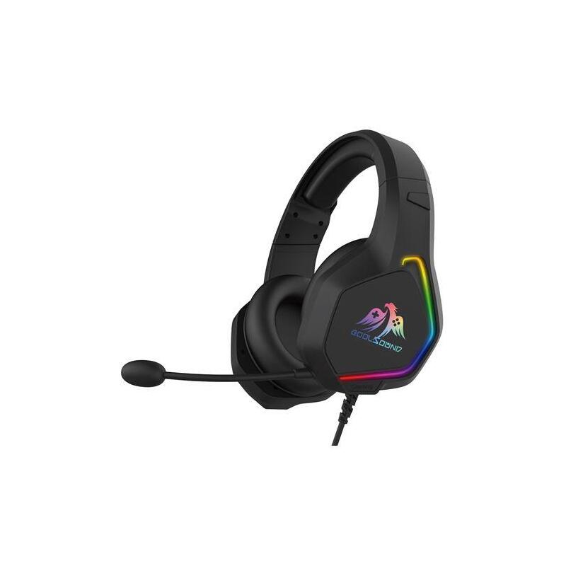 Coolsound G6 Headphones Gaming With Microphone - USB Iluminacion LED - Diadema Adjustable - Almohadillas Acolc