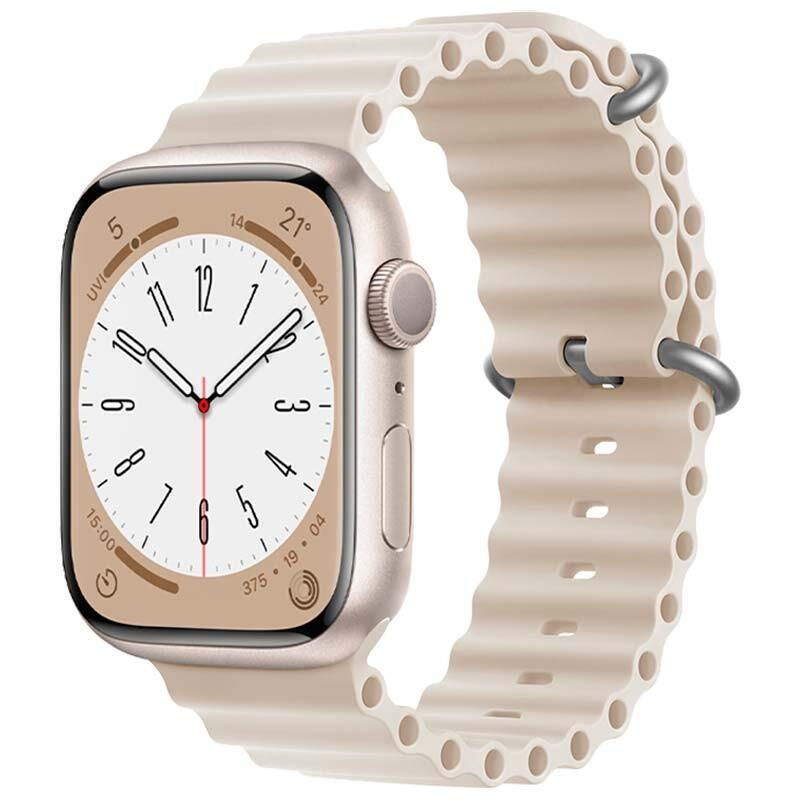 Strap Apple Watch 42/44/45/49MM Wave White Estrella