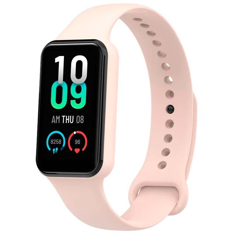 Strap Silicone Amazfit Band 7 Pink Claro